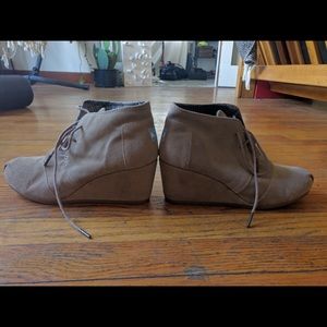 TOMS platform booties